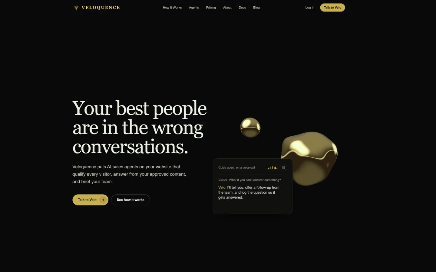 Veloquence website