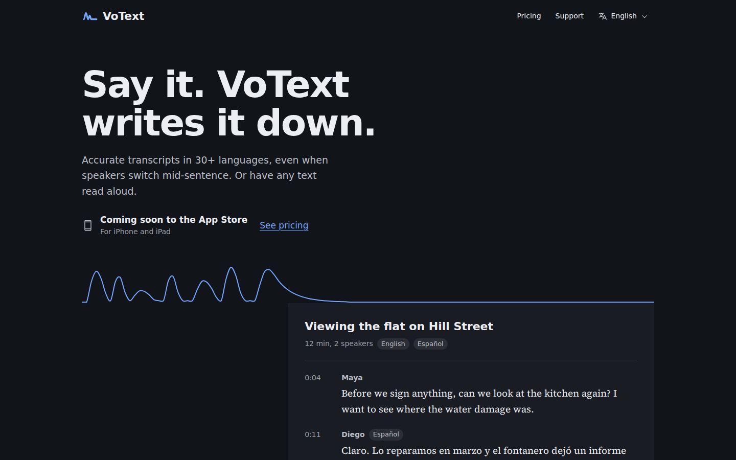 VoText website
